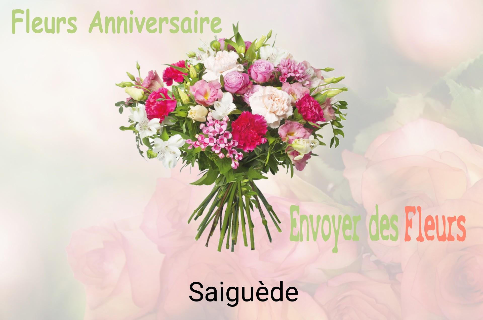Bouquet de fleurs d’anniversaire livré à Saiguède